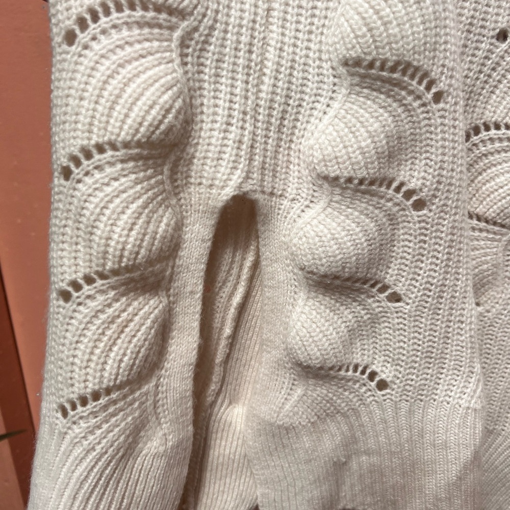 Elie Tahari Cream Cashmere Cardigan - Picture 9 of 11